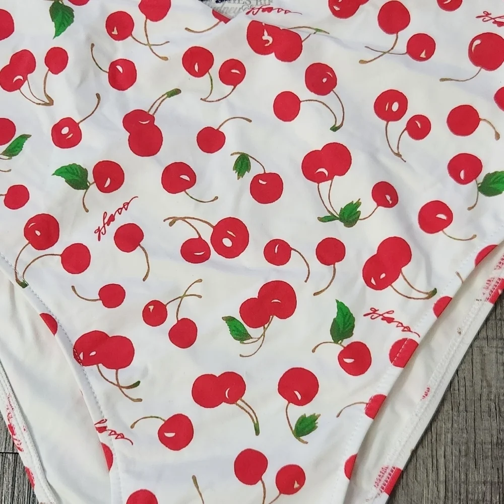 New!Frankie's Bikinis x Sydney‎ Sweeney Gemma Cherry-Print cut-out Swimsuit